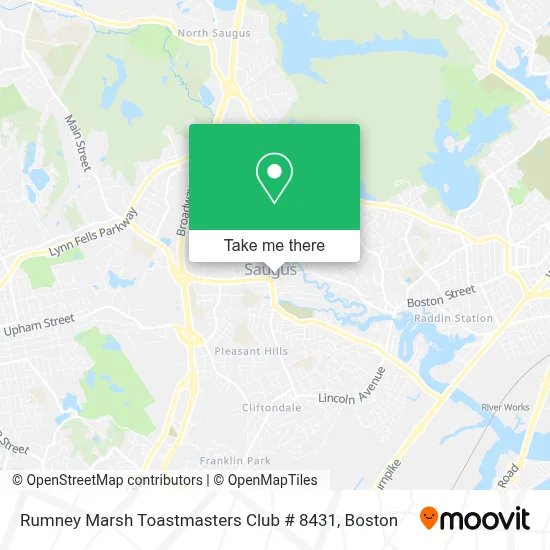 Rumney Marsh Toastmasters Club # 8431 map
