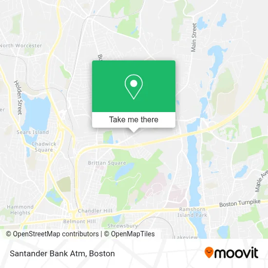 Santander Bank Atm map