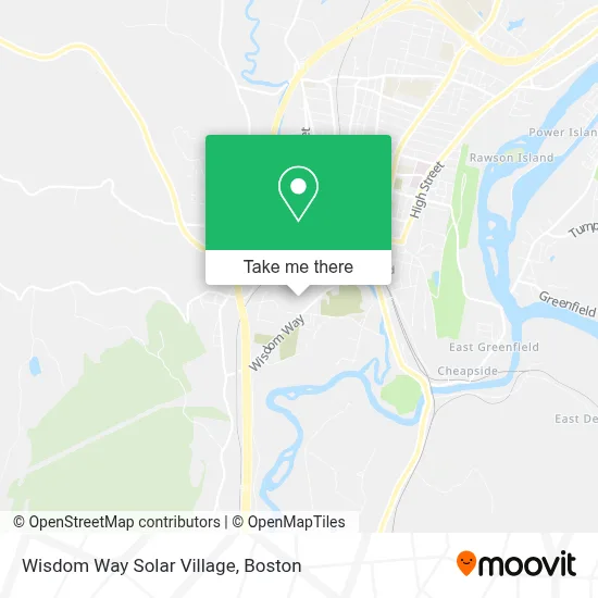 Wisdom Way Solar Village map