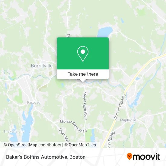 Baker's Boffins Automotive map