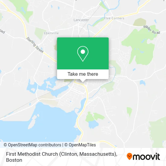 First Methodist Church (Clinton, Massachusetts) map