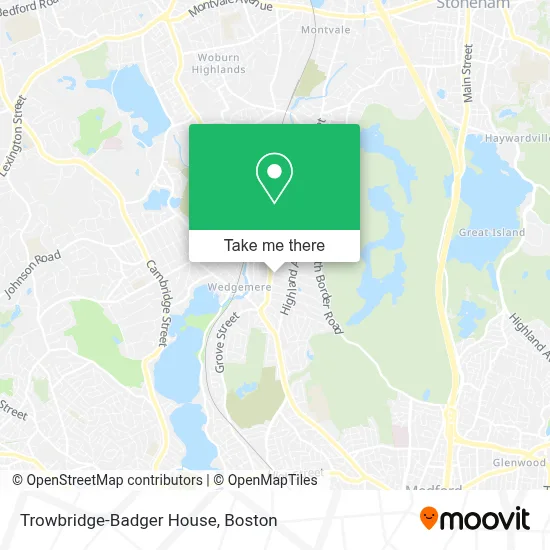 Trowbridge-Badger House map