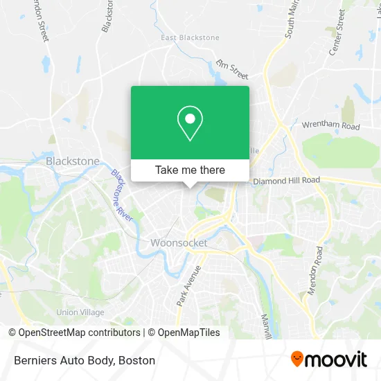 Berniers Auto Body map
