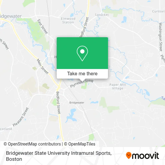 Bridgewater State University Intramural Sports map