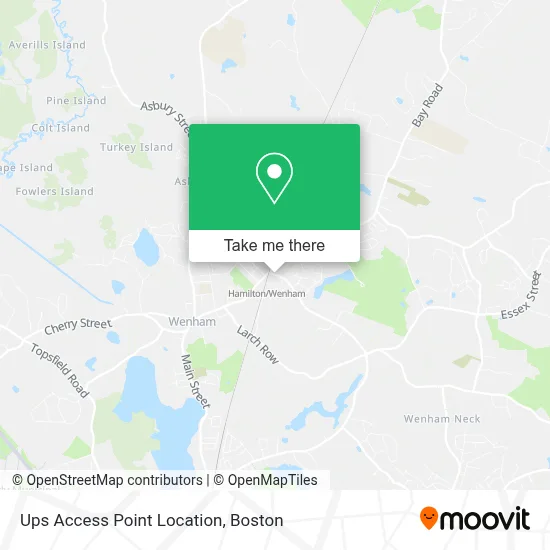 Ups Access Point Location map
