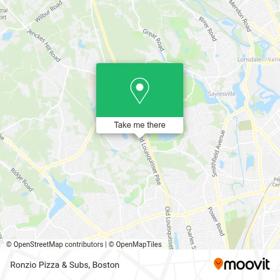 Ronzio Pizza & Subs map