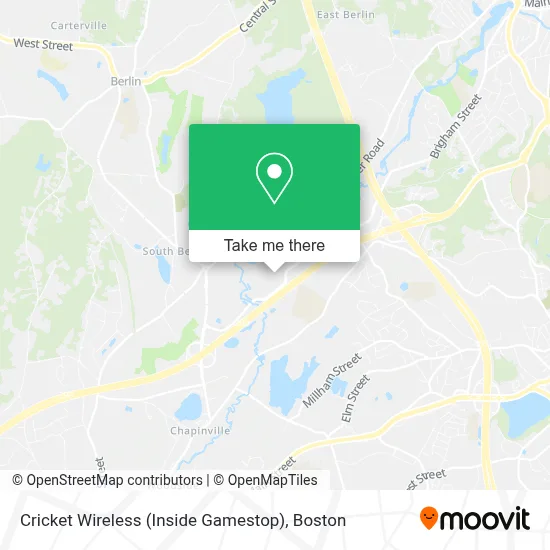 Cricket Wireless (Inside Gamestop) map
