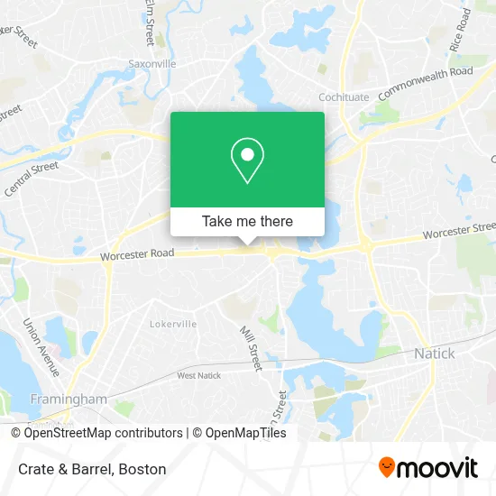Crate & Barrel map