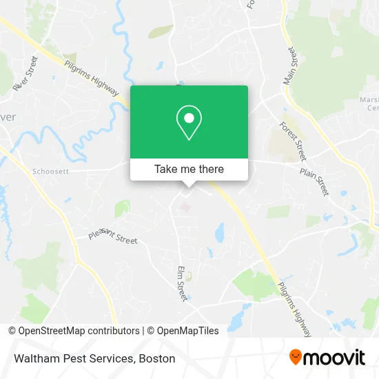 Waltham Pest Services map