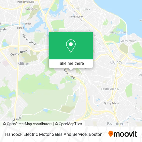 Hancock Electric Motor Sales And Service map