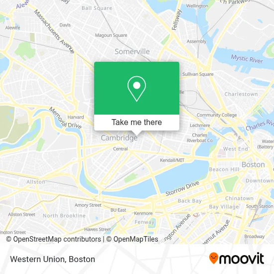 Western Union map
