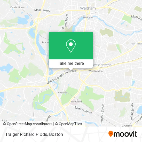 Traiger Richard P Dds map