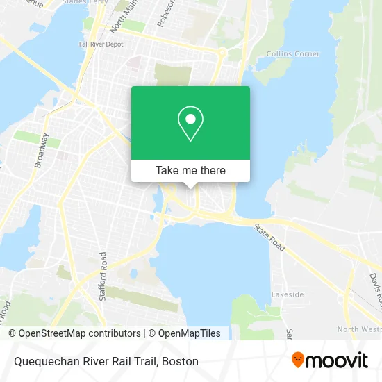 Quequechan River Rail Trail map