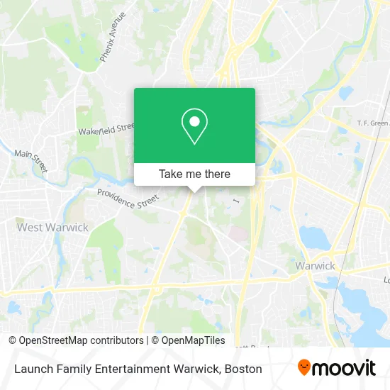 Launch Family Entertainment Warwick map