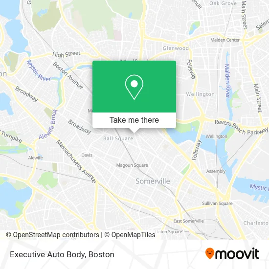Executive Auto Body map