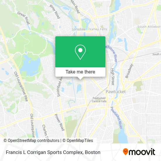 Francis L Corrigan Sports Complex map
