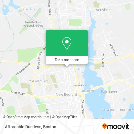 Affordable Ductless map