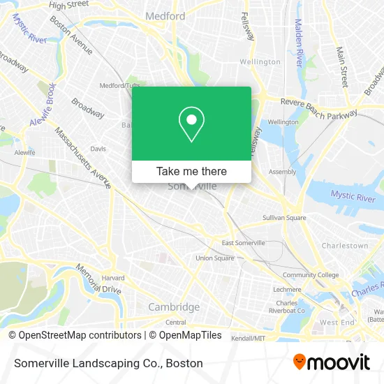 Somerville Landscaping Co. map