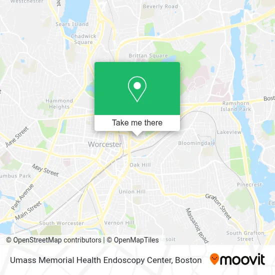Umass Memorial Health Endoscopy Center map