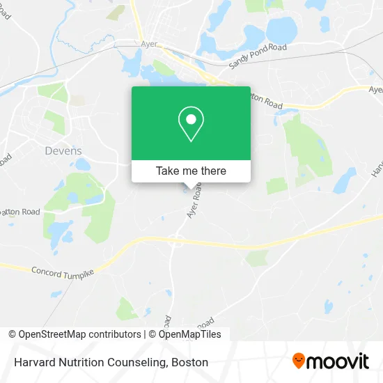 Harvard Nutrition Counseling map