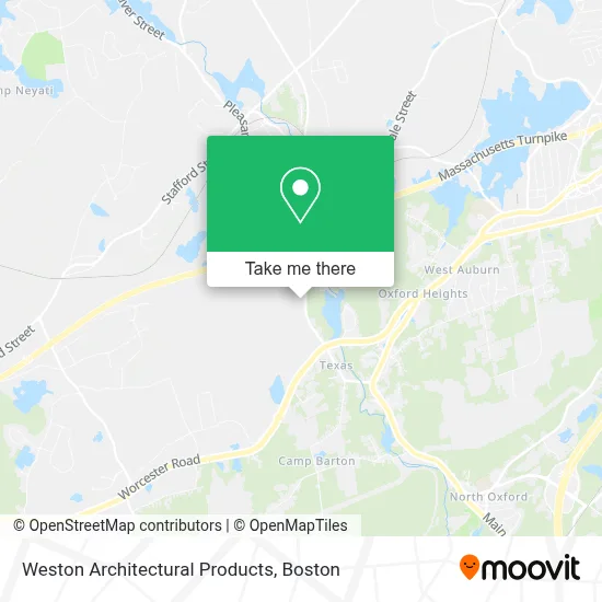 Weston Architectural Products map