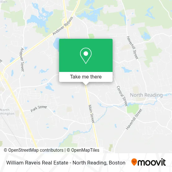 William Raveis Real Estate - North Reading map