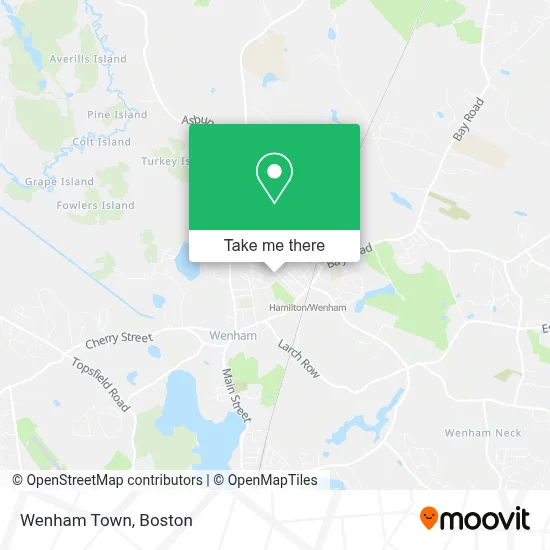 Wenham Town map