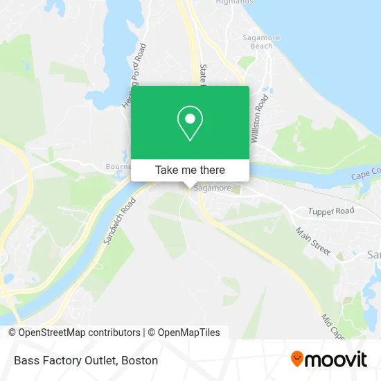 Bass Factory Outlet map