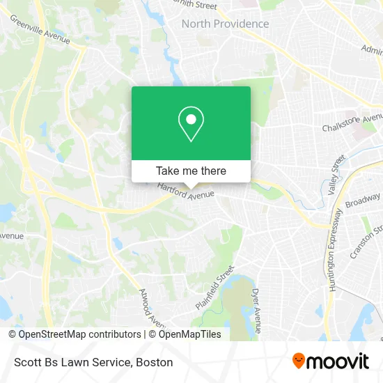 Scott Bs Lawn Service map