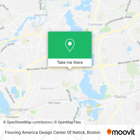 Flooring America Design Center Of Natick map