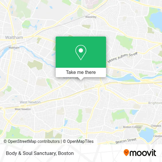 Body & Soul Sanctuary map