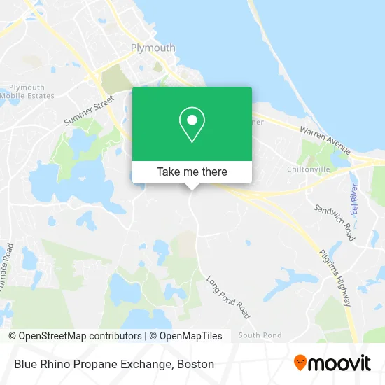 Blue Rhino Propane Exchange map
