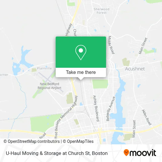 U-Haul Moving & Storage at Church St map