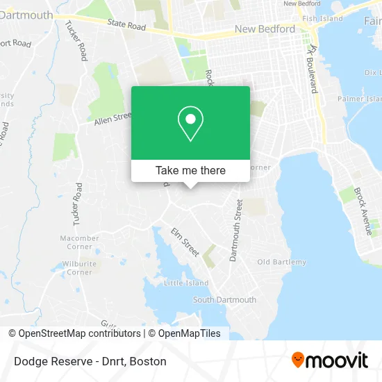 Dodge Reserve - Dnrt map