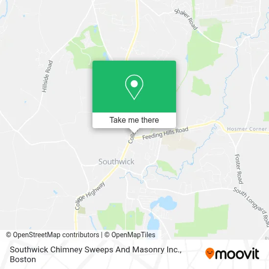 Southwick Chimney Sweeps And Masonry Inc. map