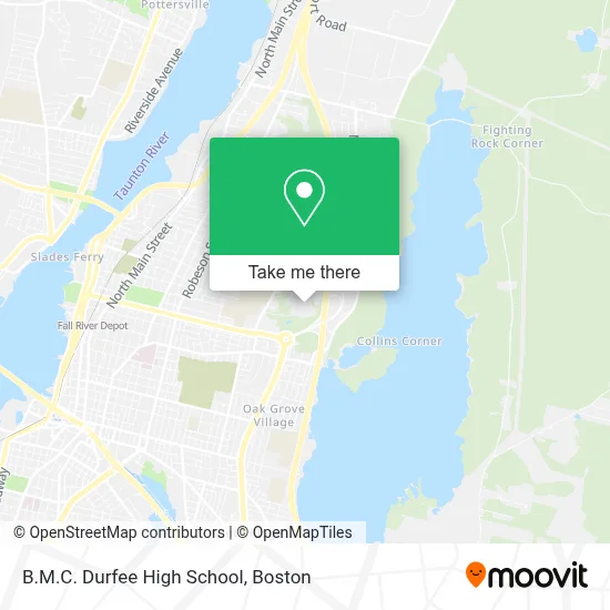 B.M.C. Durfee High School map