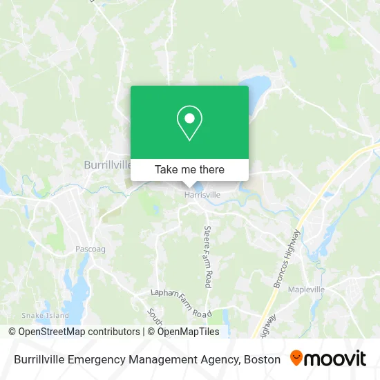 Burrillville Emergency Management Agency map