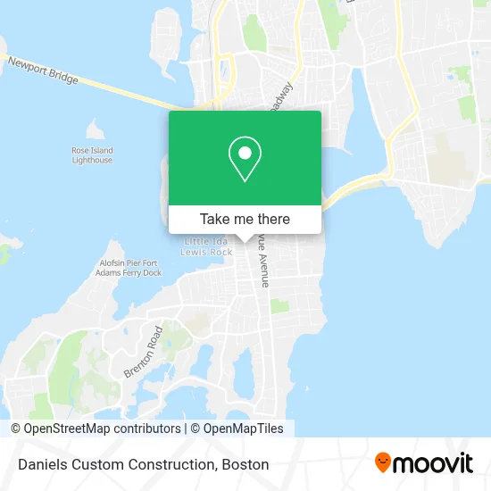 Daniels Custom Construction map