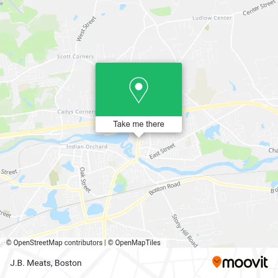 J.B. Meats map