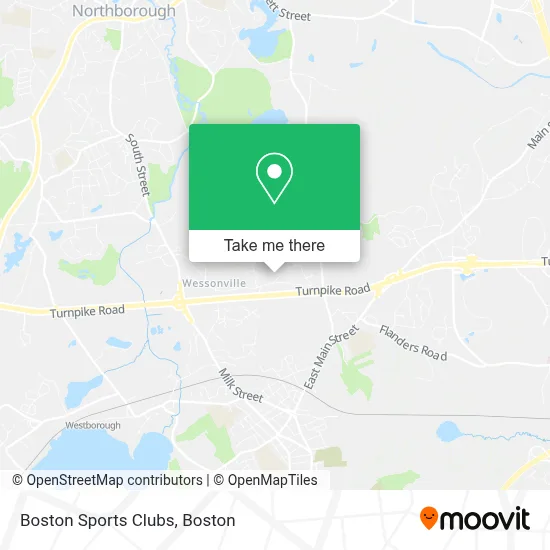 Boston Sports Clubs map