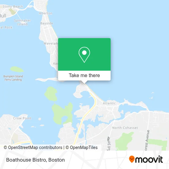 Boathouse Bistro map