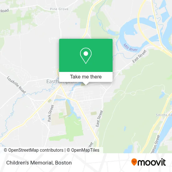 Children's Memorial map