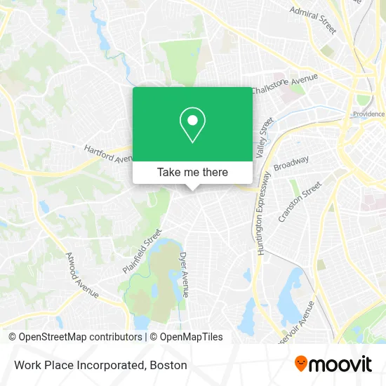 Work Place Incorporated map