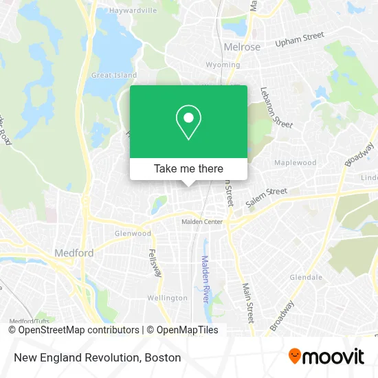 New England Revolution map