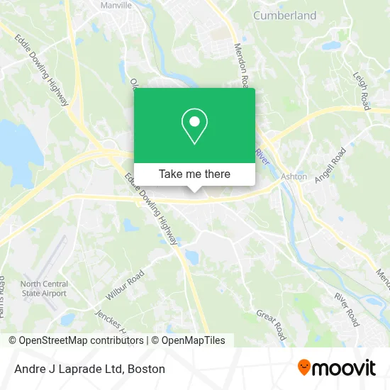 Andre J Laprade Ltd map