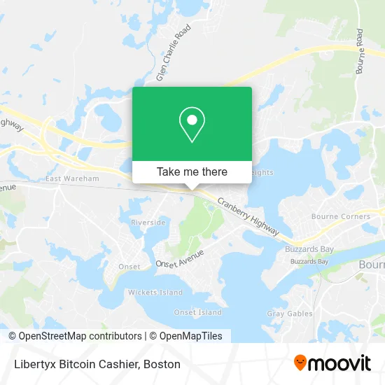 Libertyx Bitcoin Cashier map