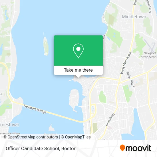 Officer Candidate School map