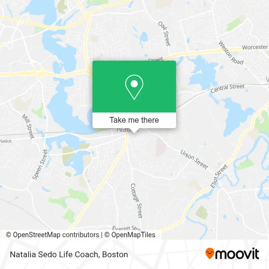 Natalia Sedo Life Coach map
