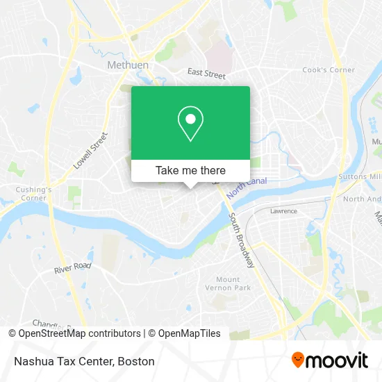 Nashua Tax Center map