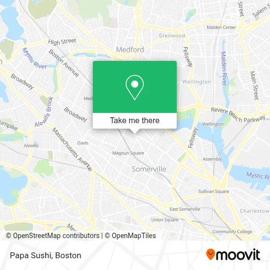Papa Sushi map